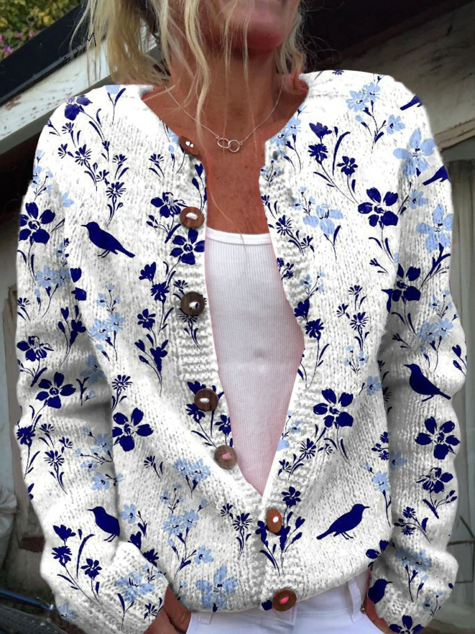 Merivelle™ | Damen Vintage Strickcardigan