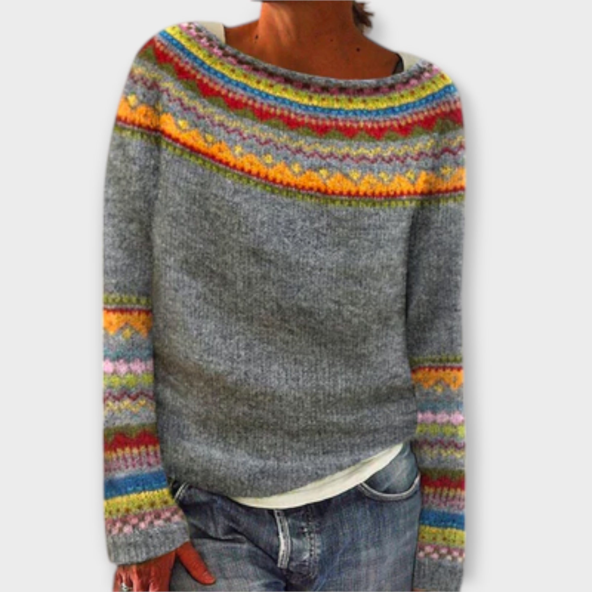 Suzu - Vintage Strickpullover für Damen