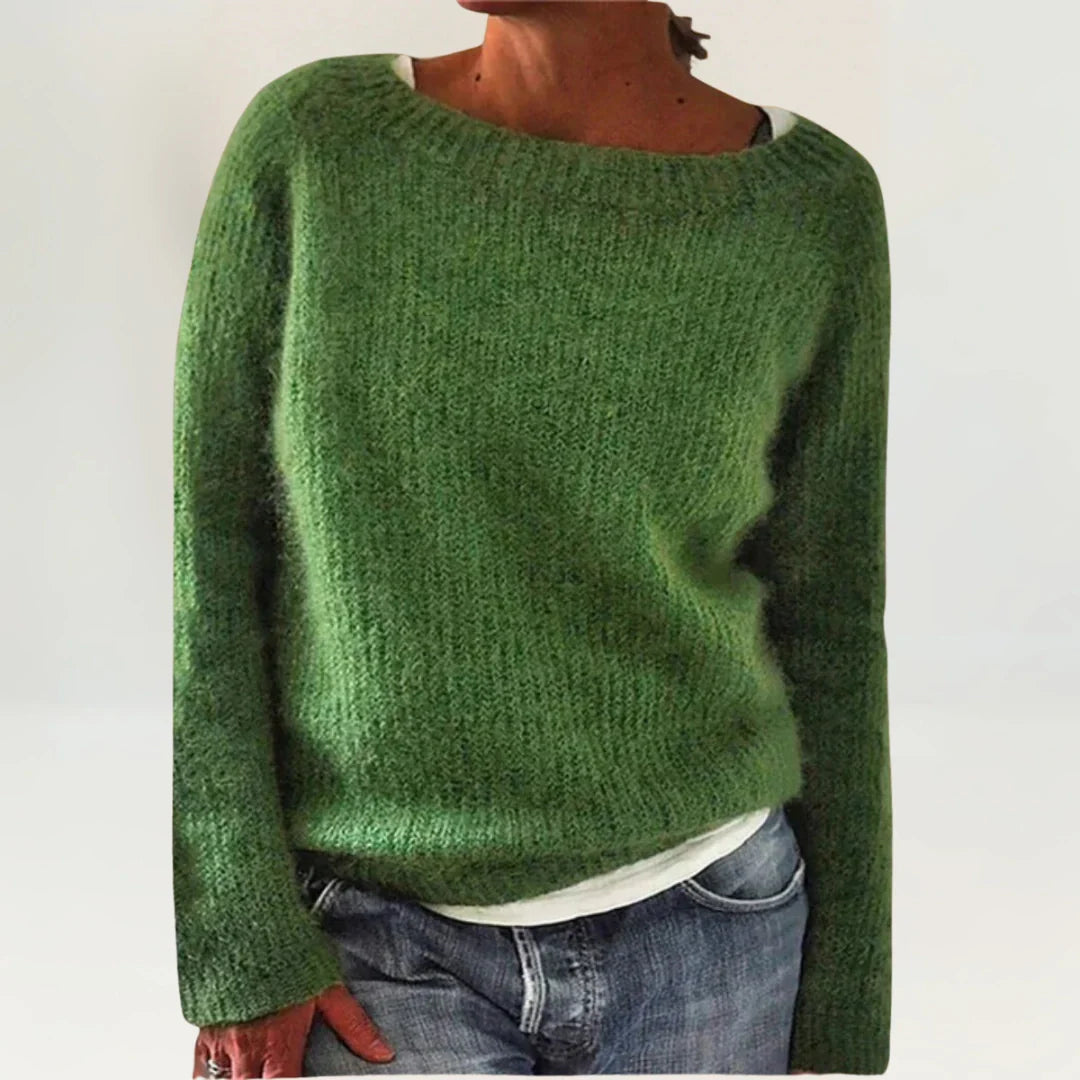 LISA | GEMÜTLICHER STRICKPULLOVER GRÜN