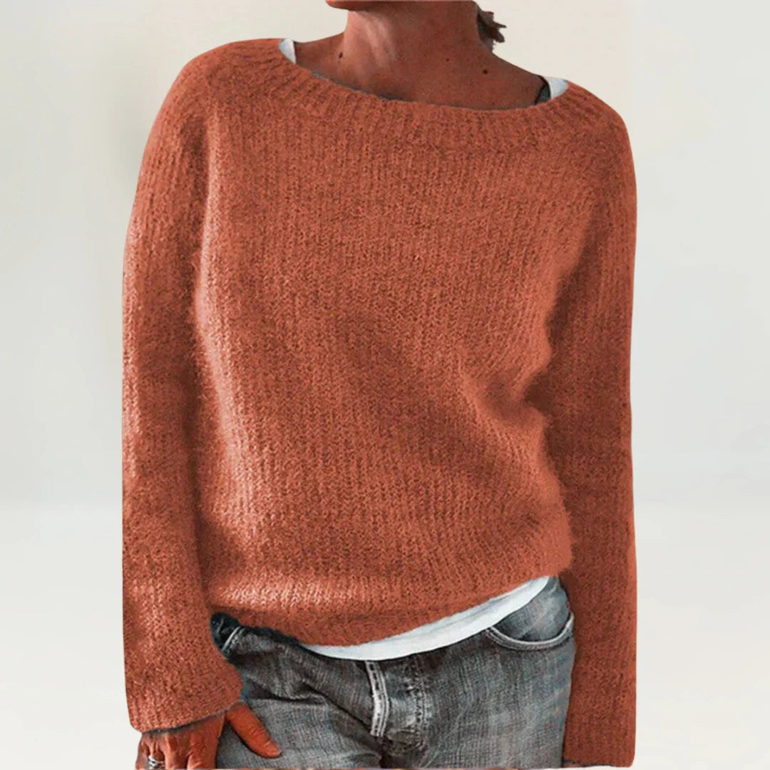 CARLA | GEMÜTLICHER PULLOVER ORANGE