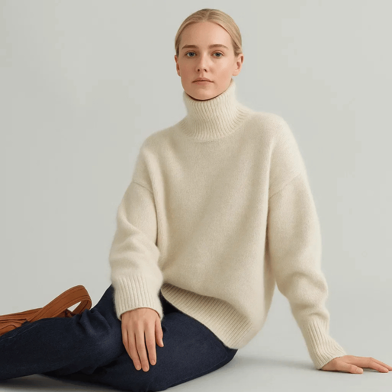 Amelie | Luxuriöser Rollkragenpullover aus Kaschmir-Mix
