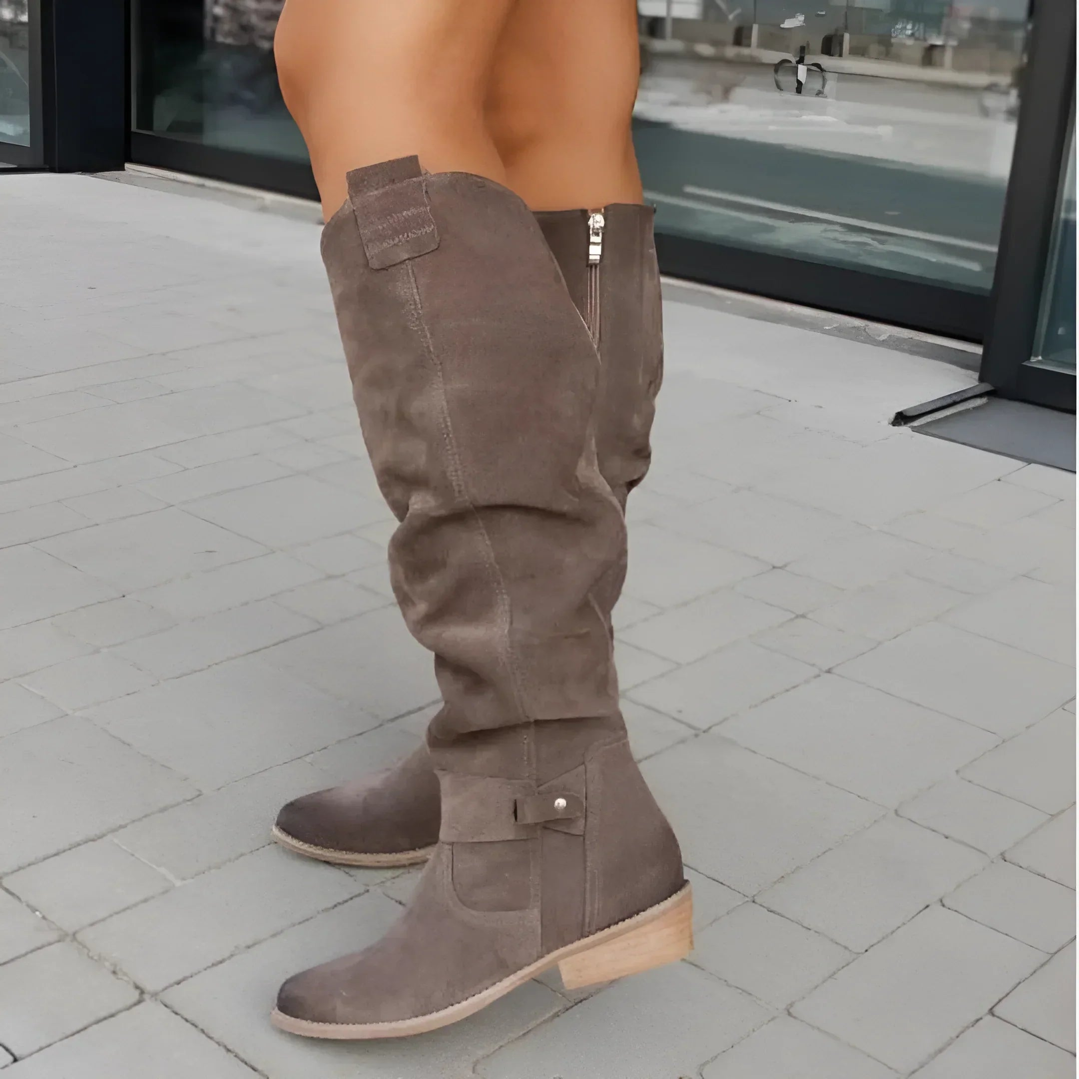 Adèle | Orthopädische Stiefel aus Wildlederoptik