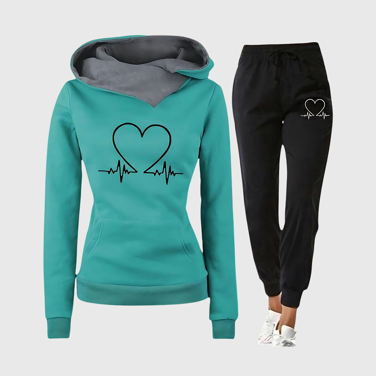 Luna | Komfortables Herz-Jogging-Set