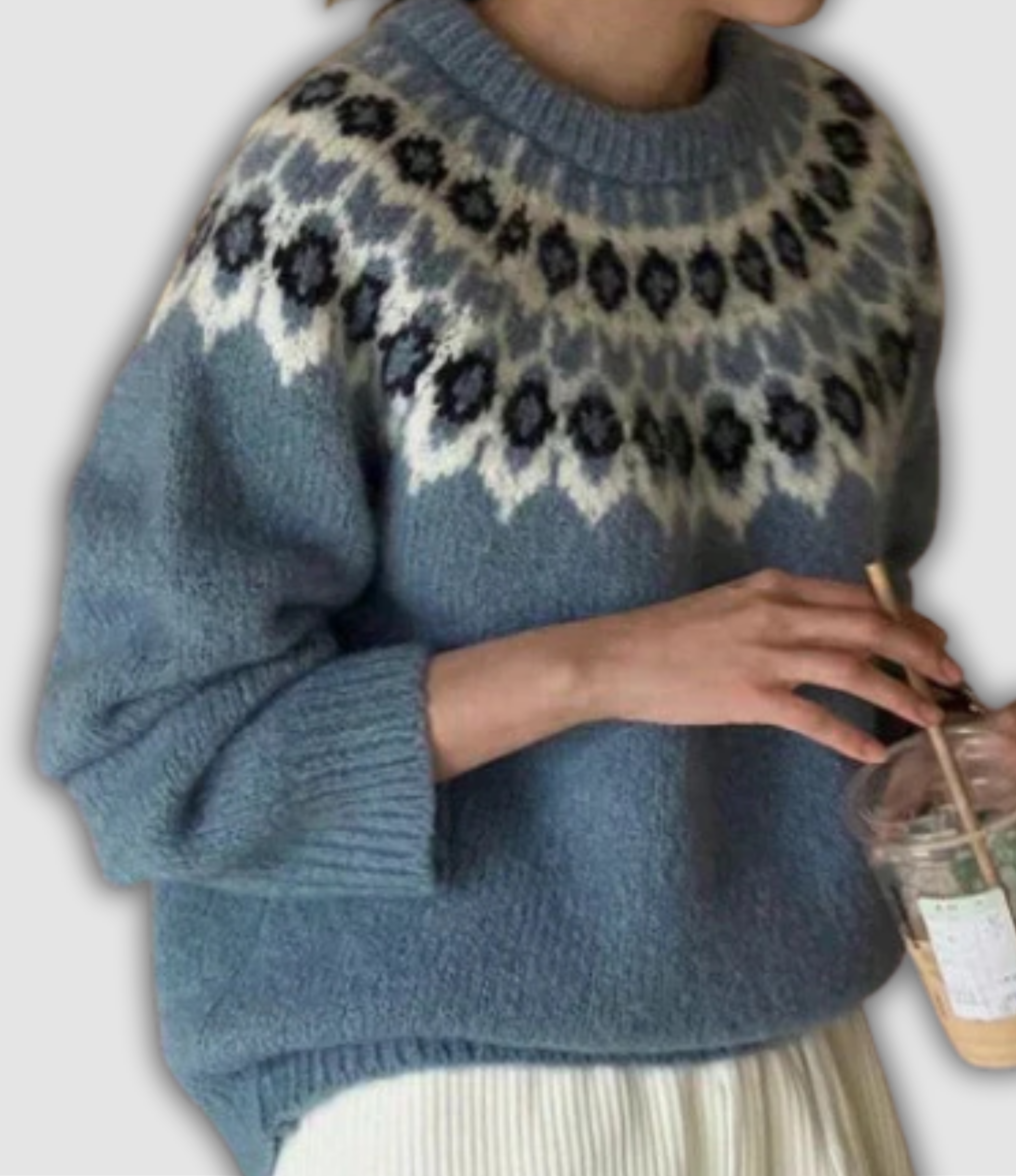 DER LENA JACQUARD | RETRO-PULLOVER