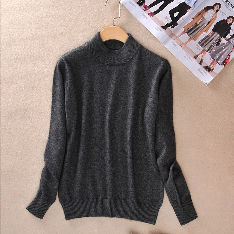 Claire | Klassischer Feinstrick-Rollkragenpullover