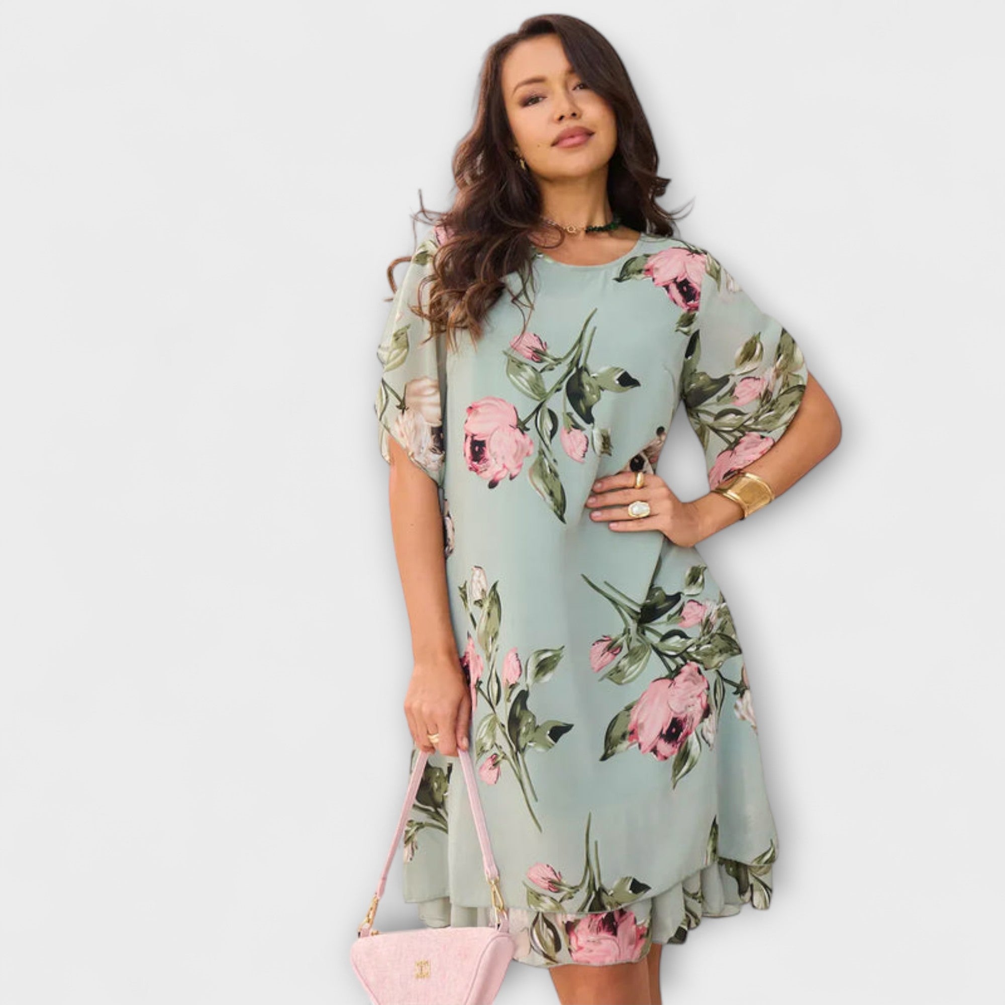 Aurora - Elegantes Chiffonkleid