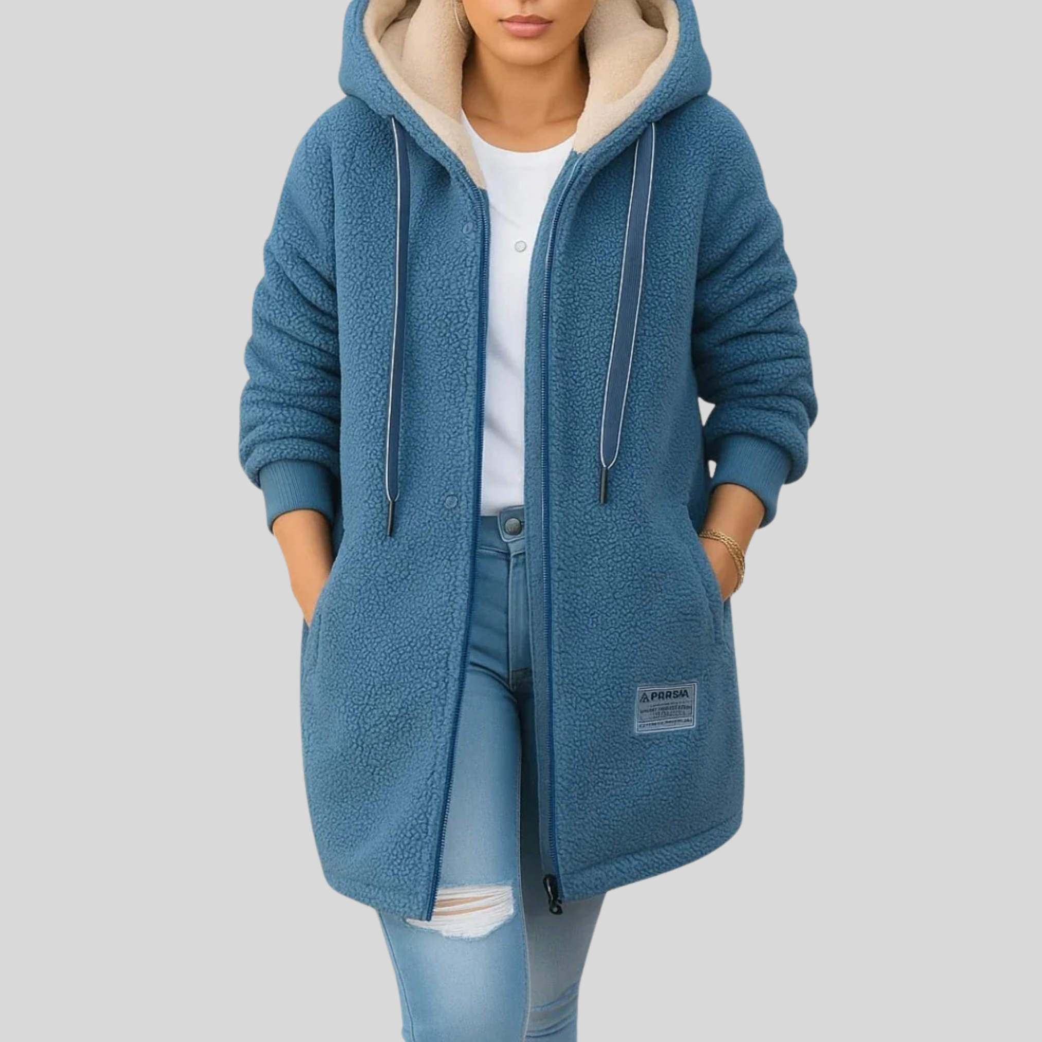 Leona™ | Kuschelige Fleece-Kapuzenjacke