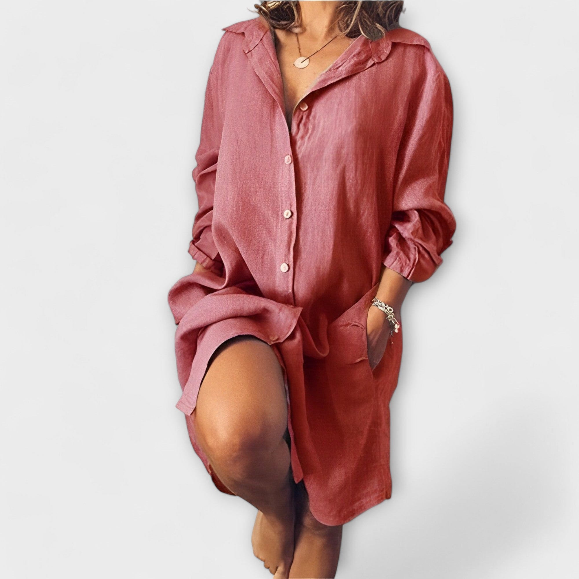 Auroraässige Leinenbluse für den Alltag