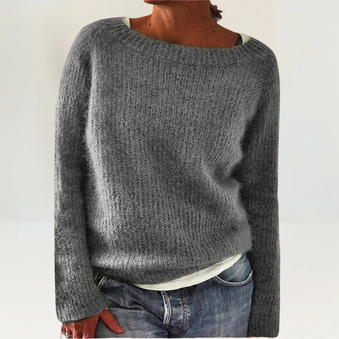 EMMA | GEMÜTLICHER STRICKPULLOVER GRAU
