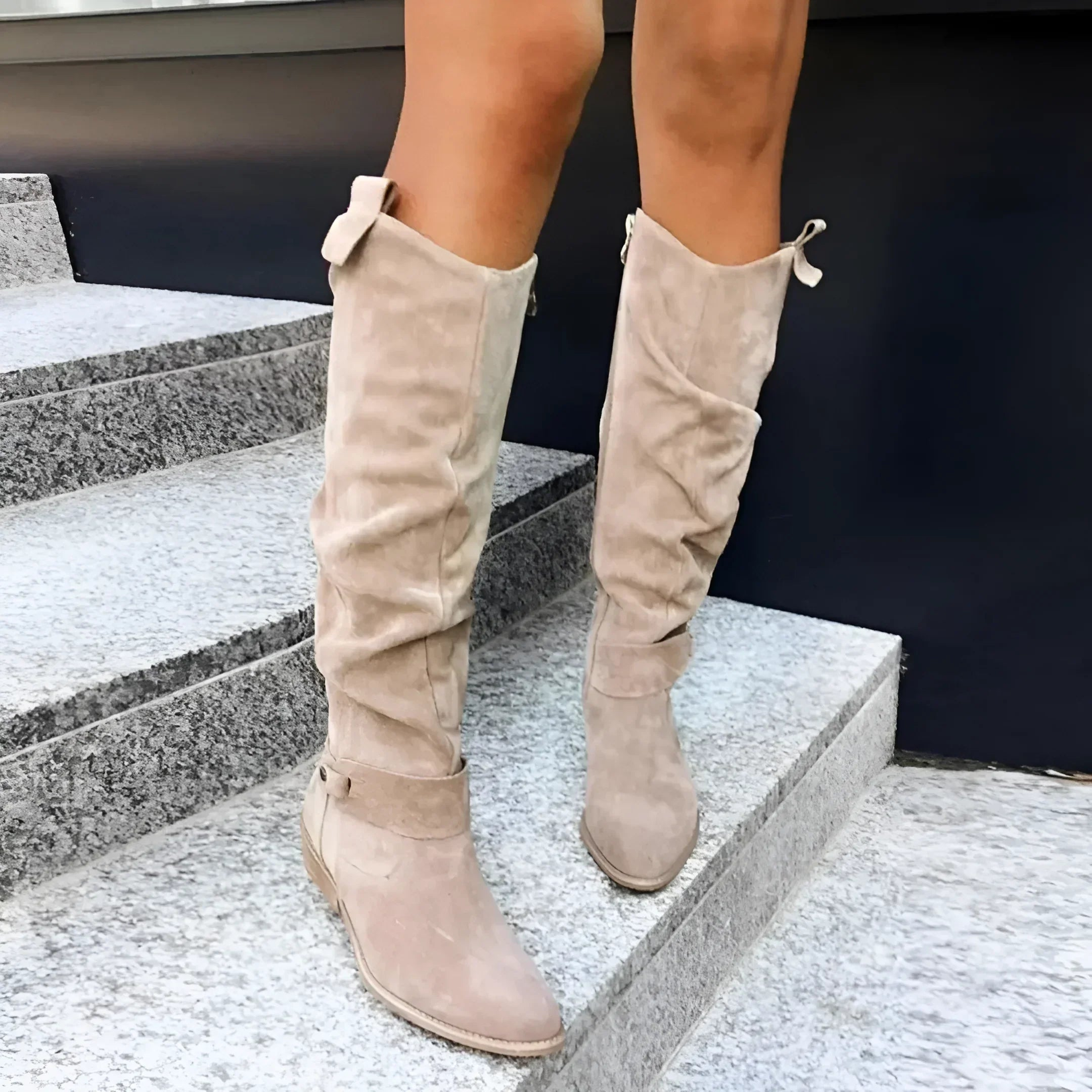 Adèle | Orthopädische Stiefel aus Wildlederoptik