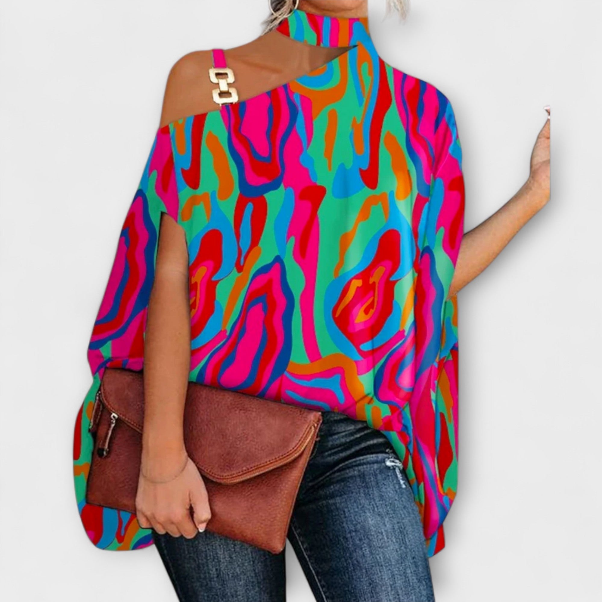 Schulterfreie Bluse für Damen