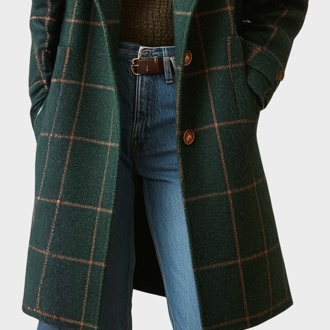 Klassischer Tweedmantel für Frauen