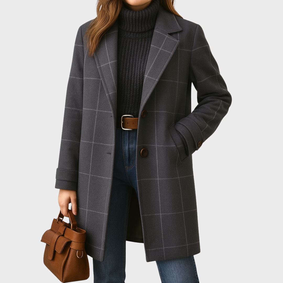 Klassischer Tweedmantel für Frauen