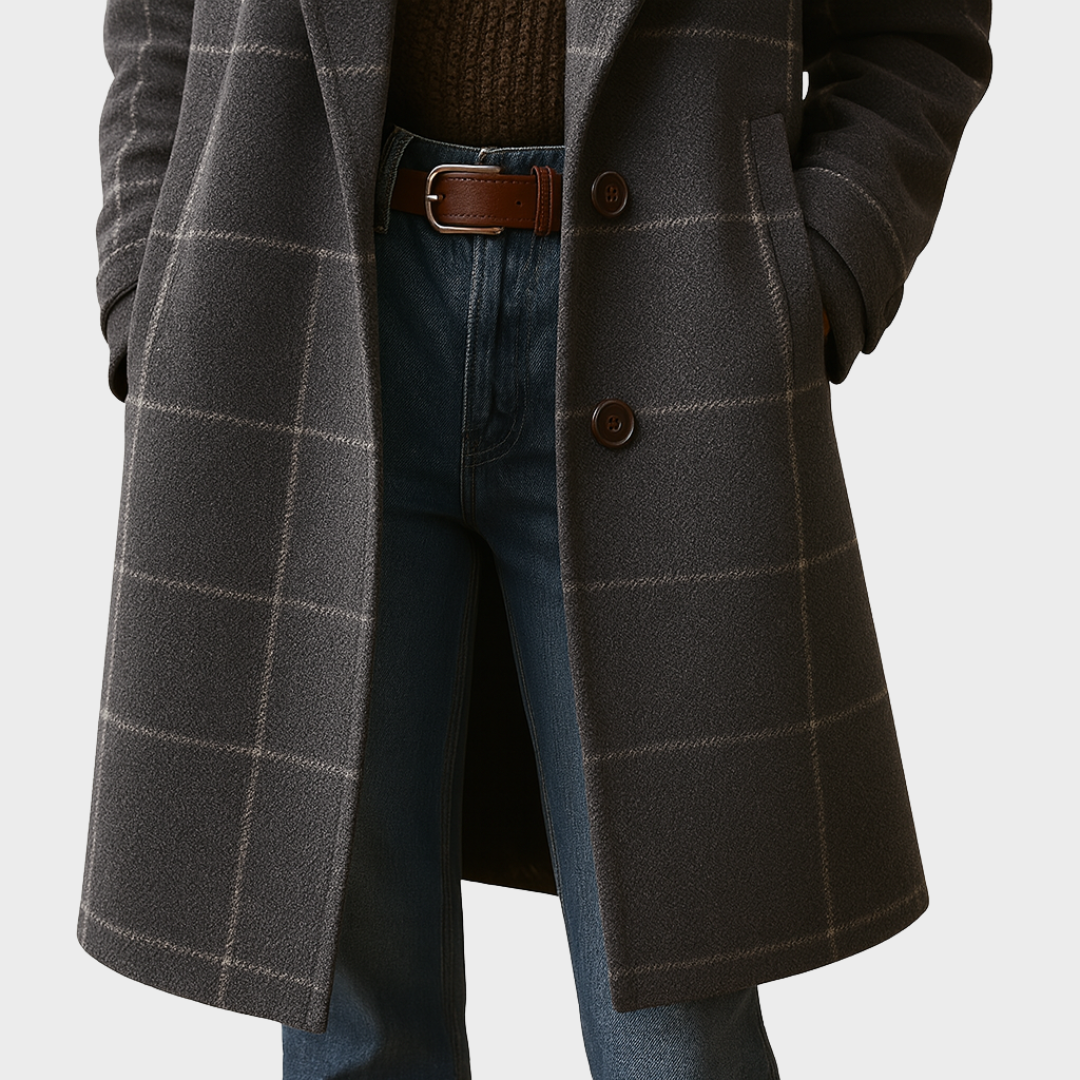 Klassischer Tweedmantel für Frauen