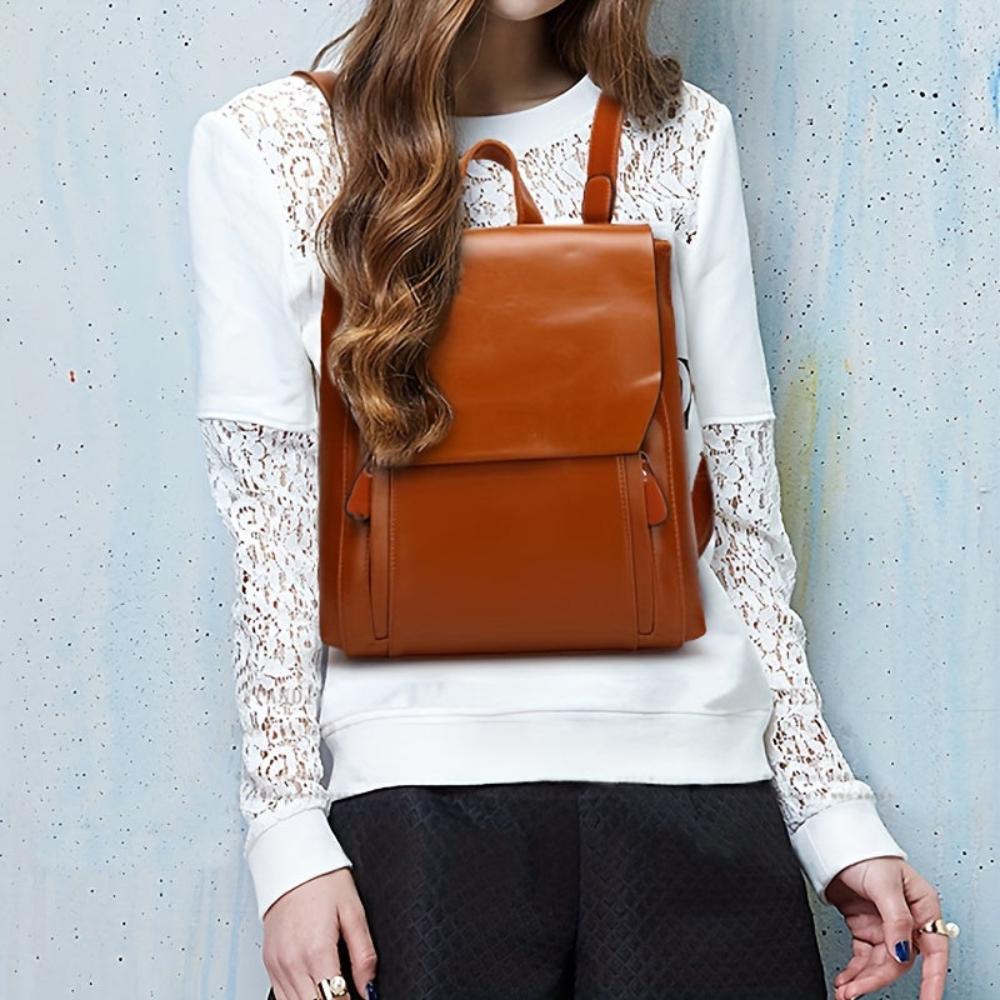 Hannelore – Vintage Rucksack Tasche mit gestepptem Muster