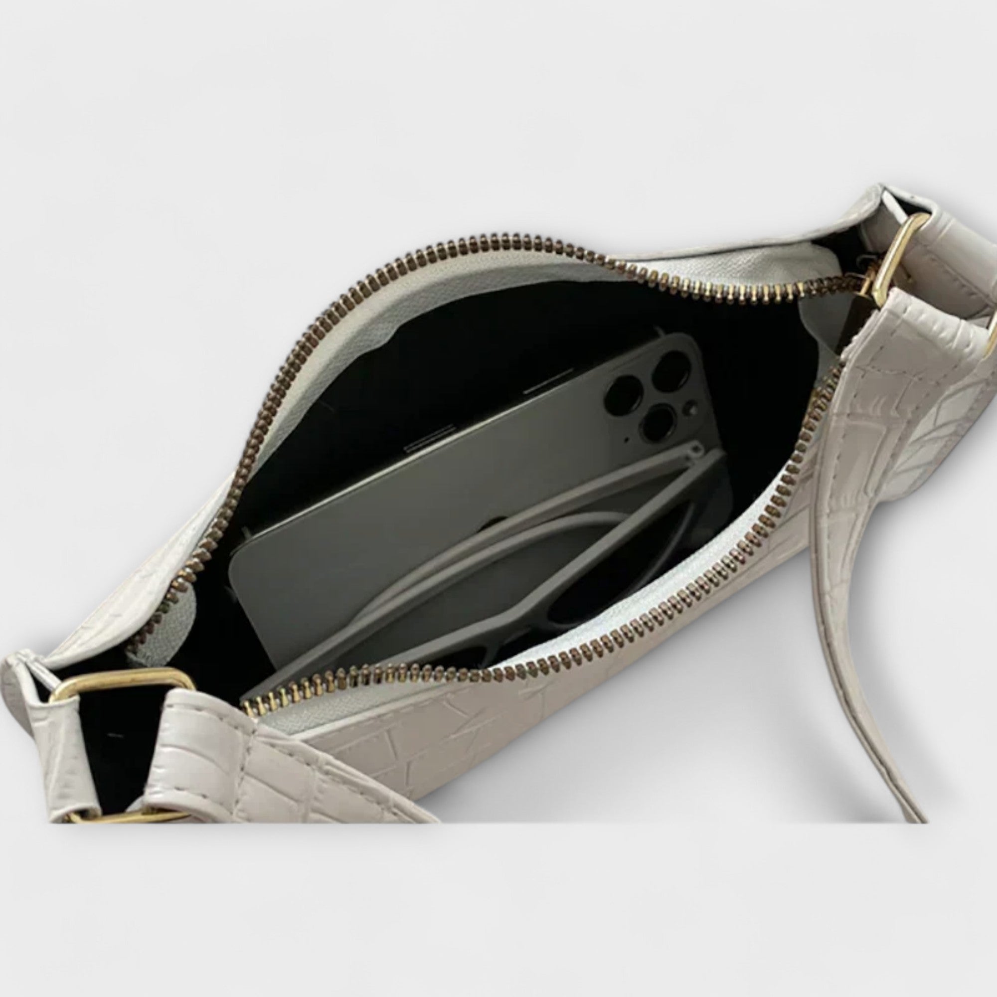 Aurora. - Glänzende Ledertasche