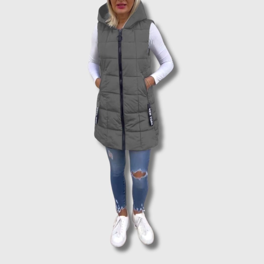 Claudia | Steppweste mit Kapuze