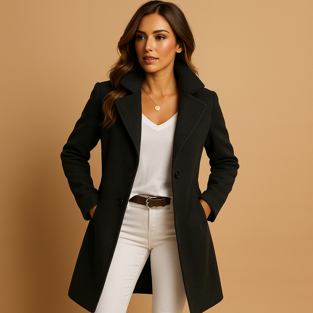 Monica | Eleganter Wollmantel für Damen
