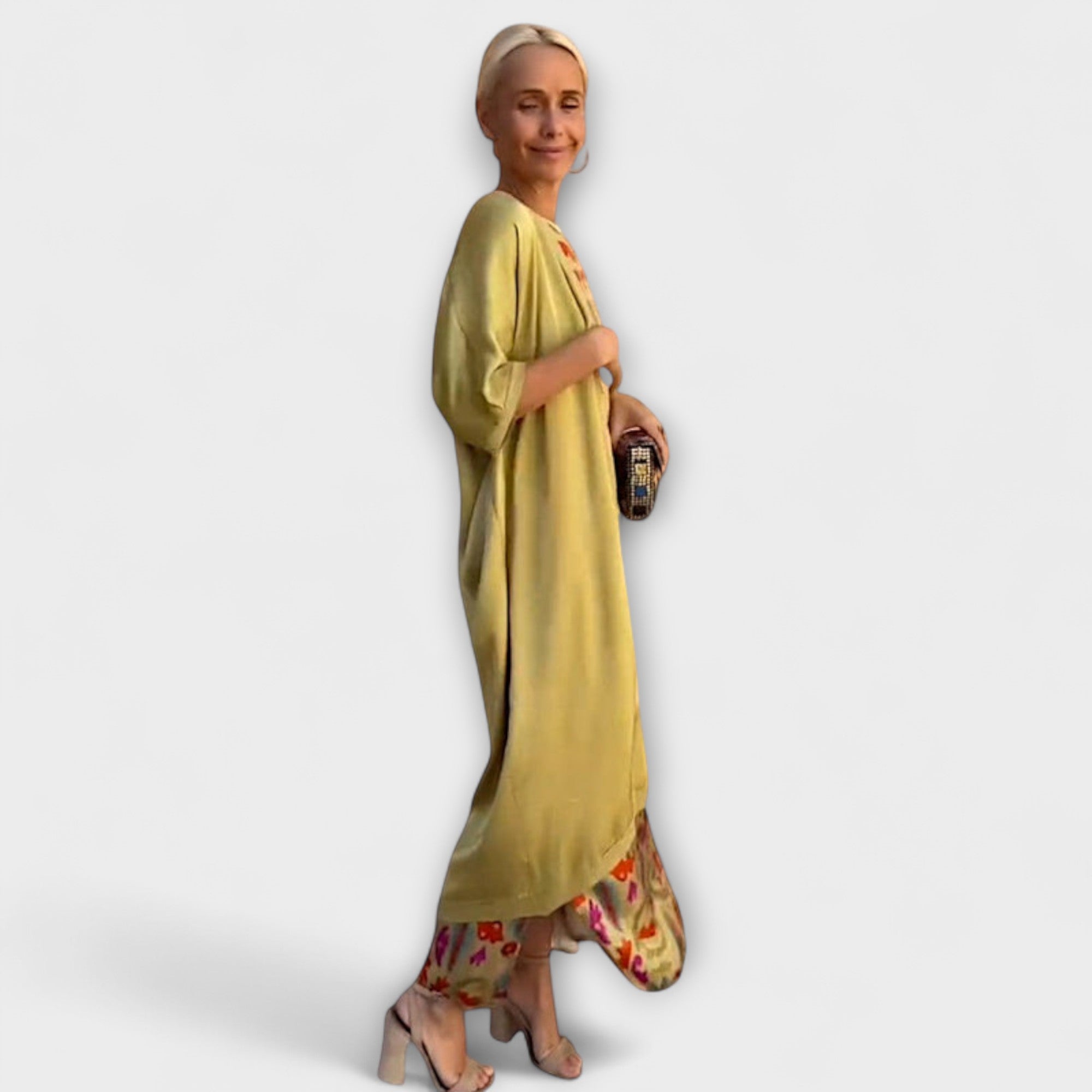 Elveria – Maxikleid mit passendem Cardigan